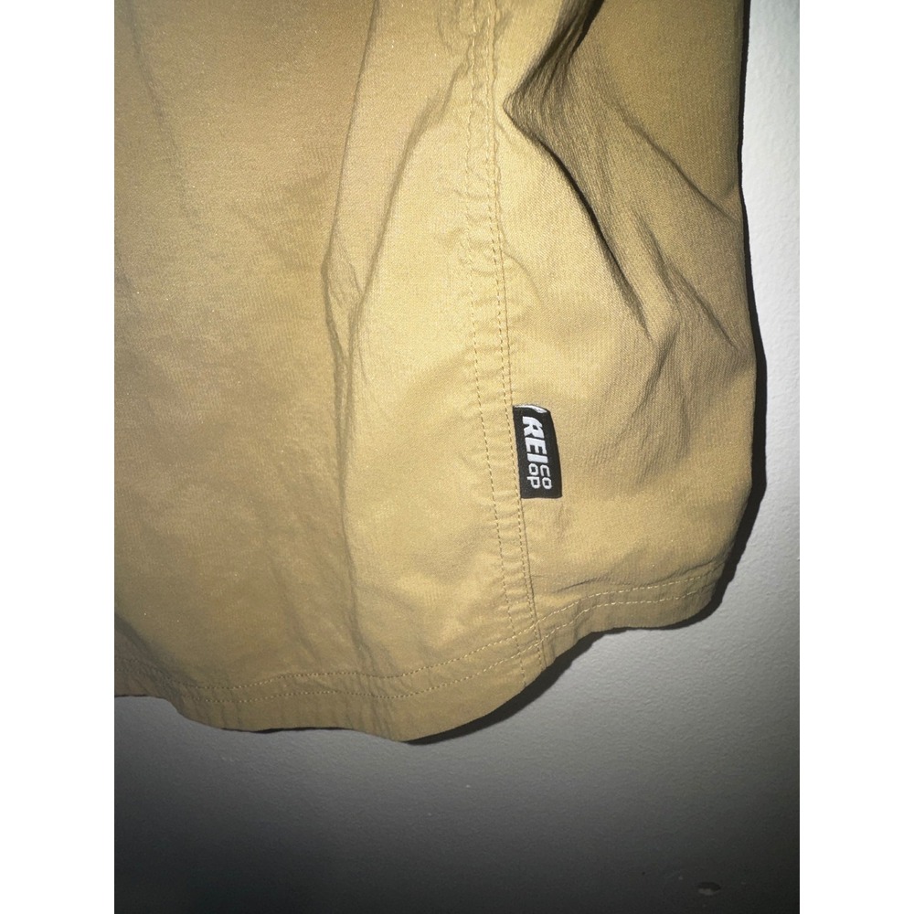 REI Co-op Mens XL Sahara Long Sleeve Hiking Shirt Tan Khaki Ventilated Stretch - Picture 5 of 7
